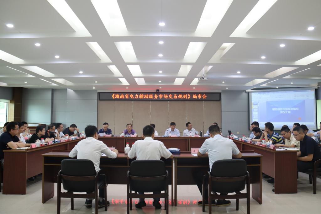 《湖南省电力辅助服务市场交易规则》编审会在株洲航电分江南网页版_江南(中国)官方召开